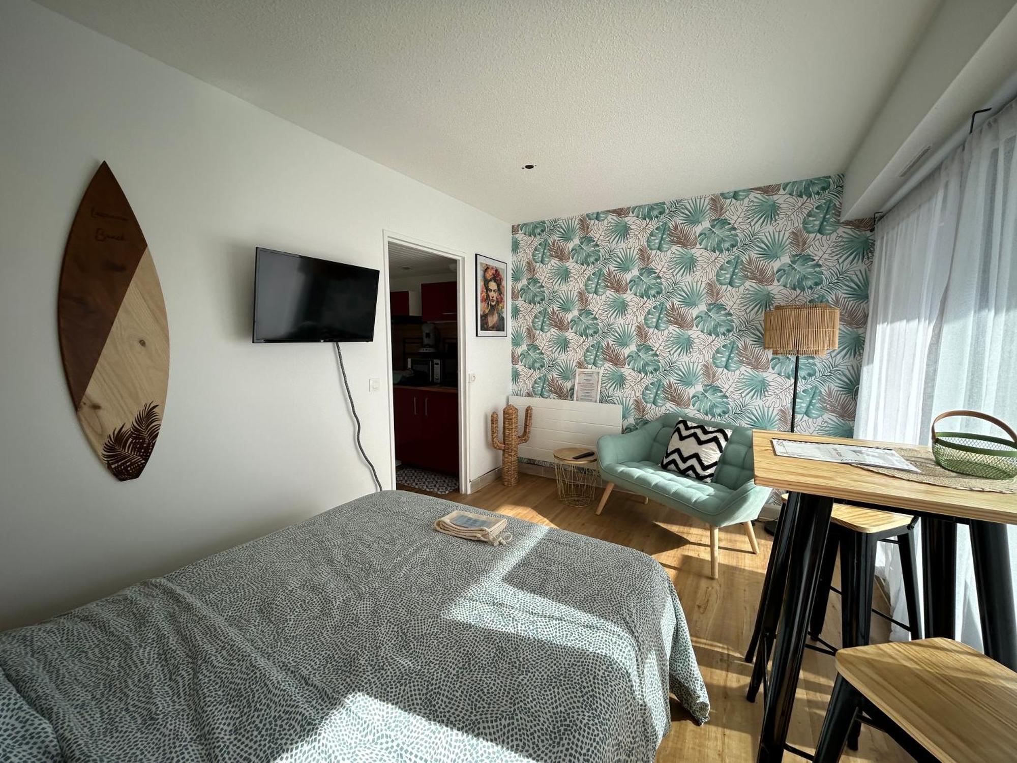 Cosy Studio Avec Vue Sur L'Ocean Lacanau Exterior foto
